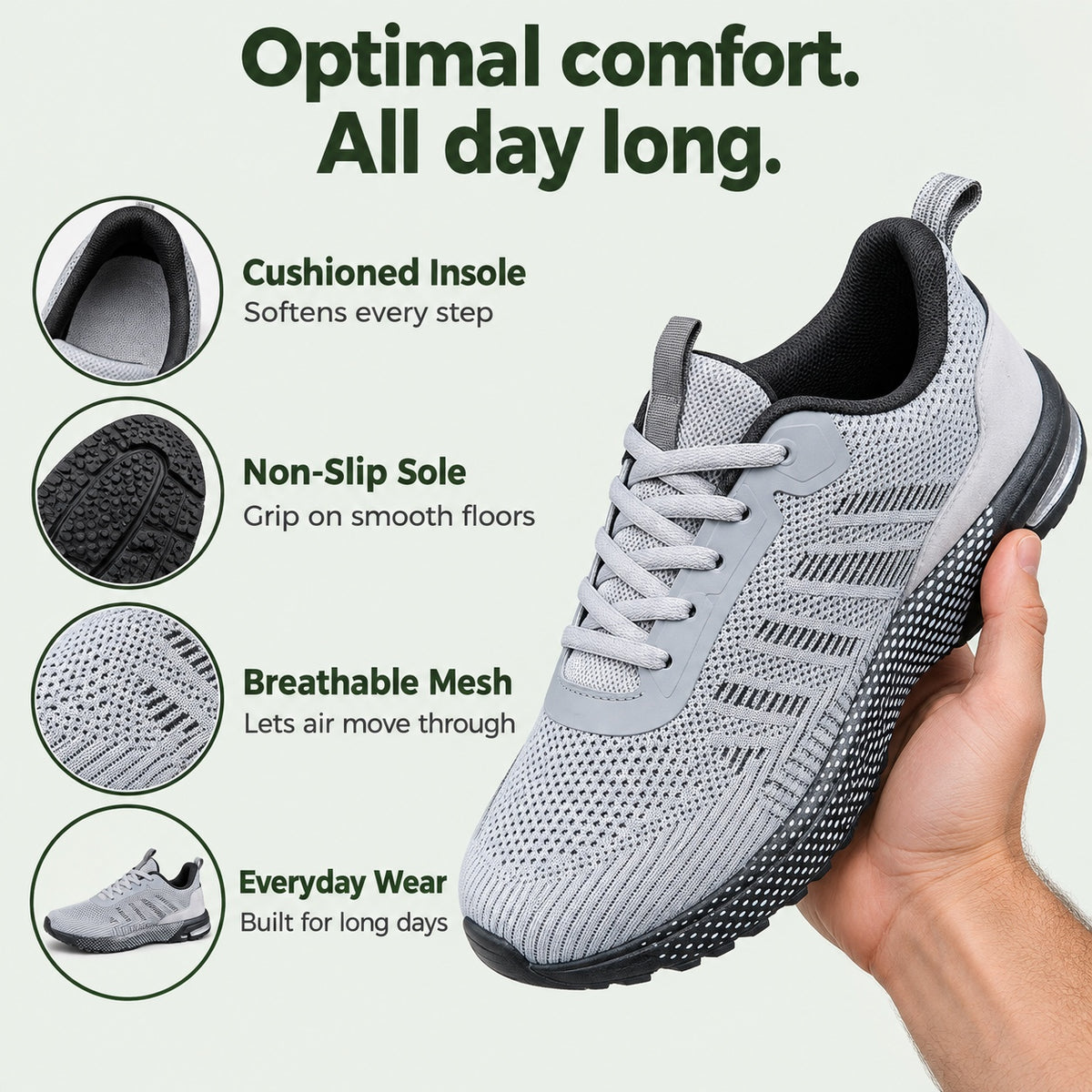 Daisy – Men's Nursing Sneakers, features