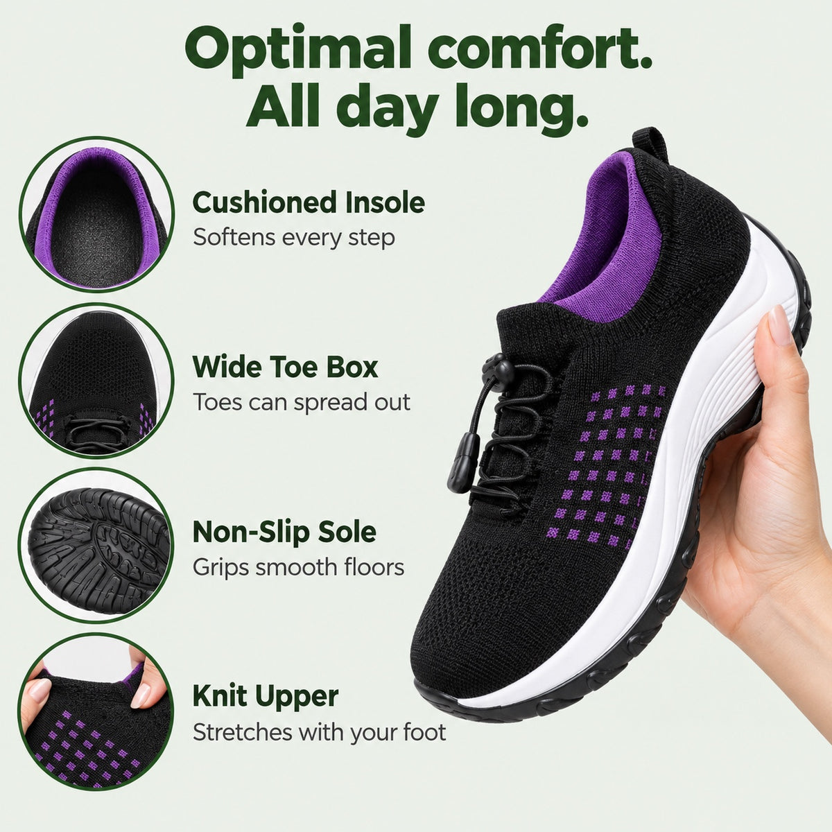 Dawn – Women's Orthopedic Shoes, features