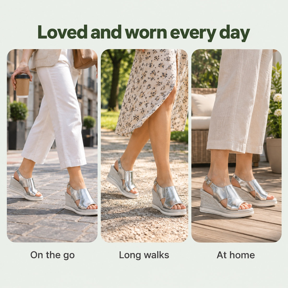 Dawson – Unisex Wide Toe Box Sandals, worn every day
