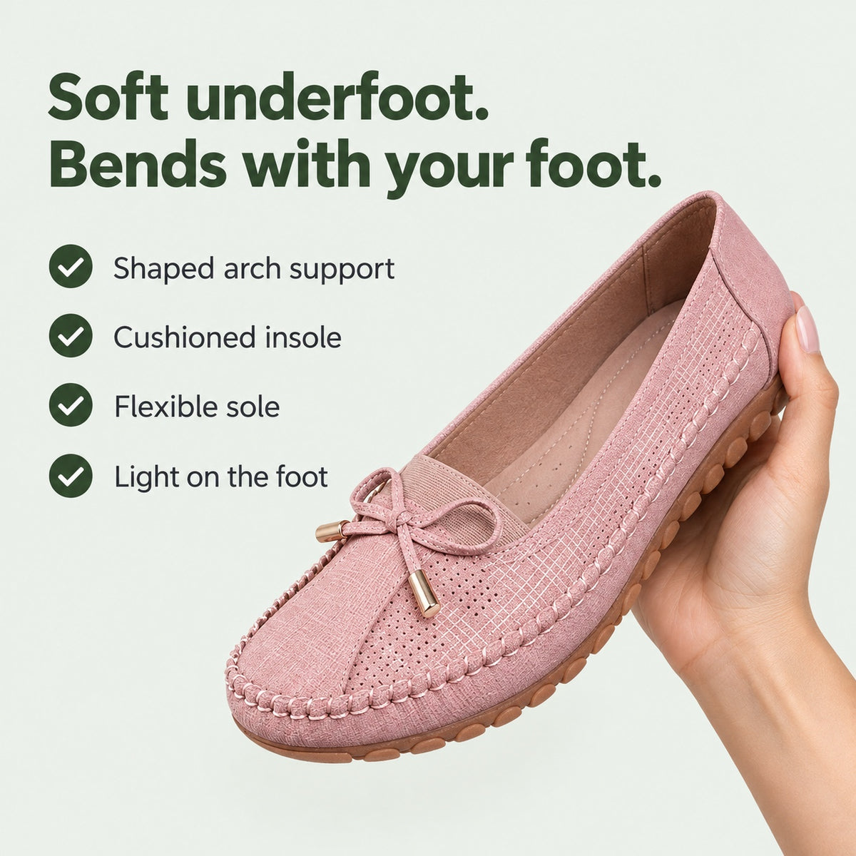 Della – Women's Arch Support Shoes, key benefits