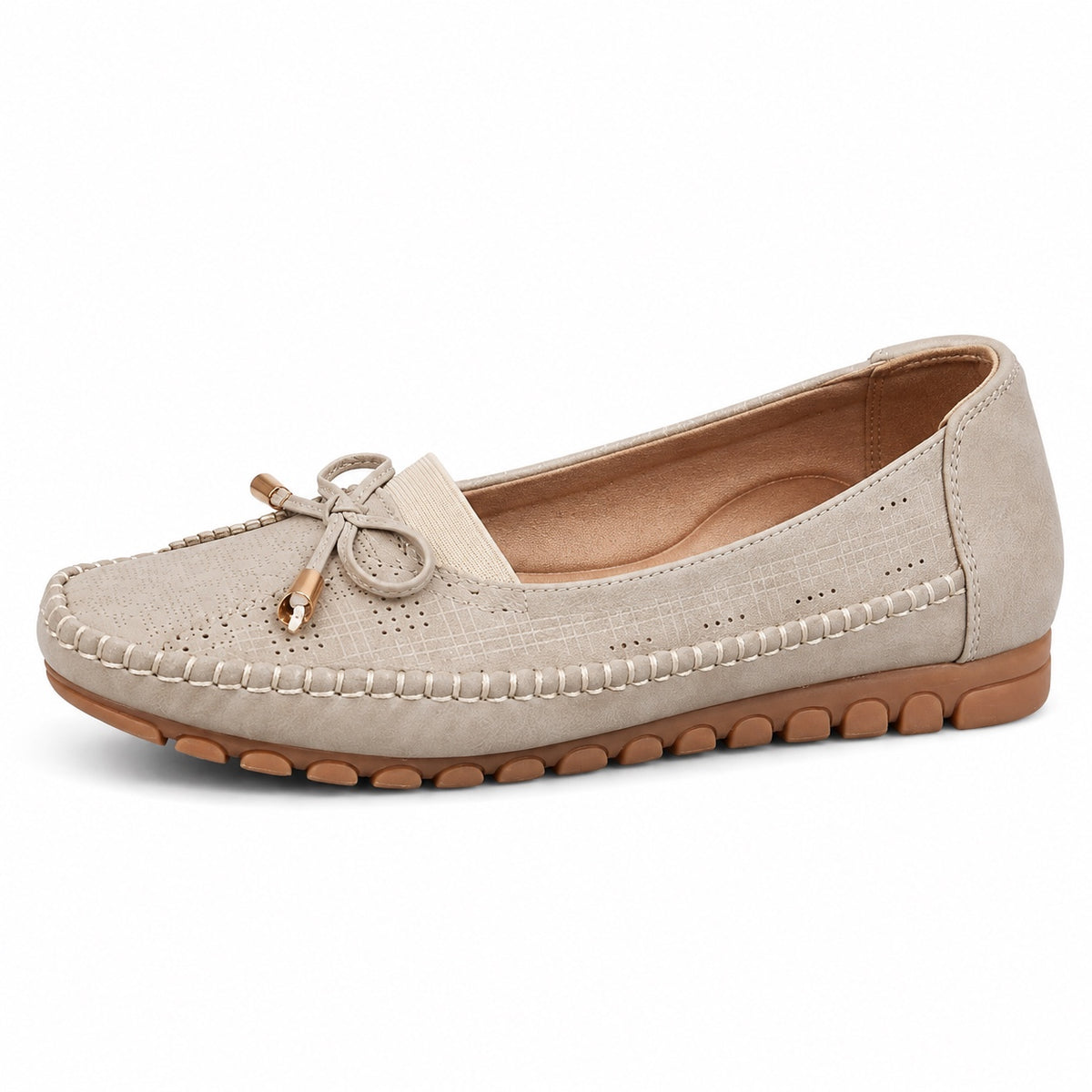 Della – Women's Arch Support Shoes in Beige