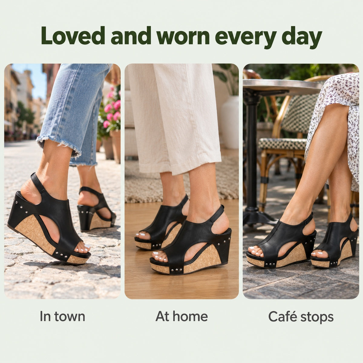Diana – Women's Comfortable Sandals, worn every day