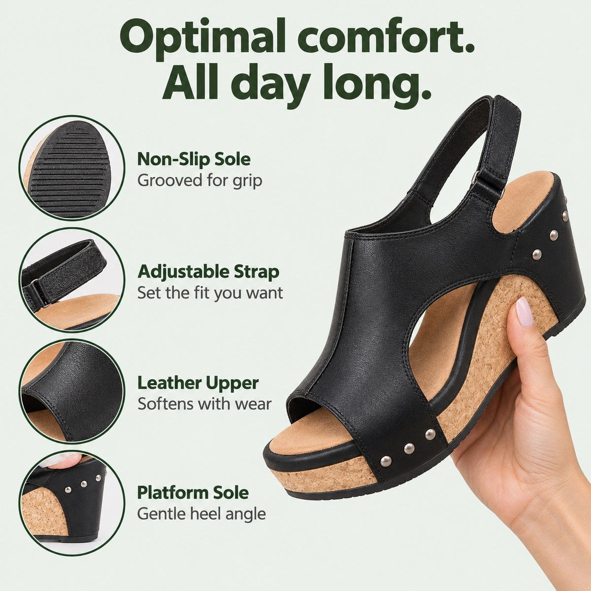 Diana – Women's Comfortable Sandals, features
