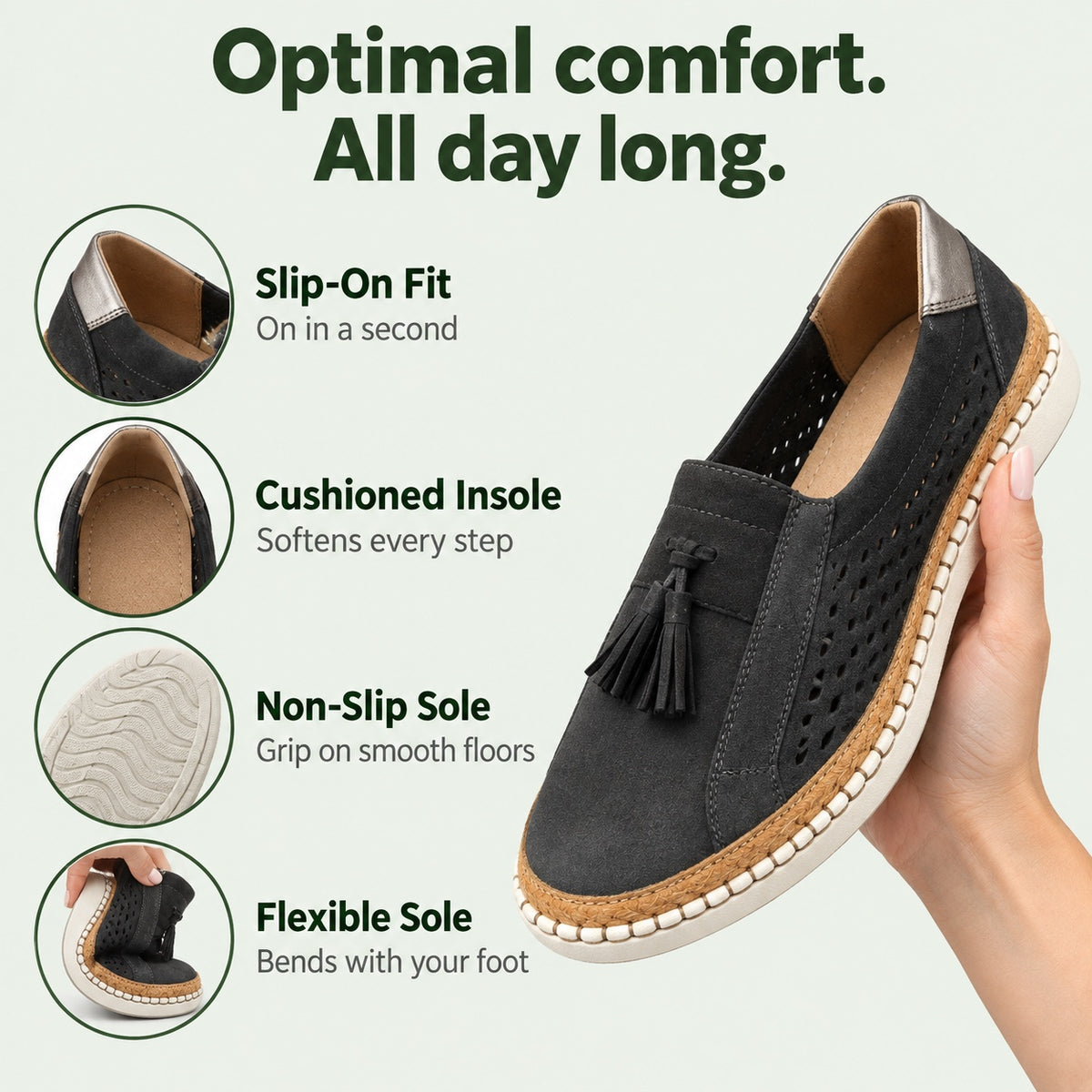 Dianna – Women's Non-Slip Shoes, features