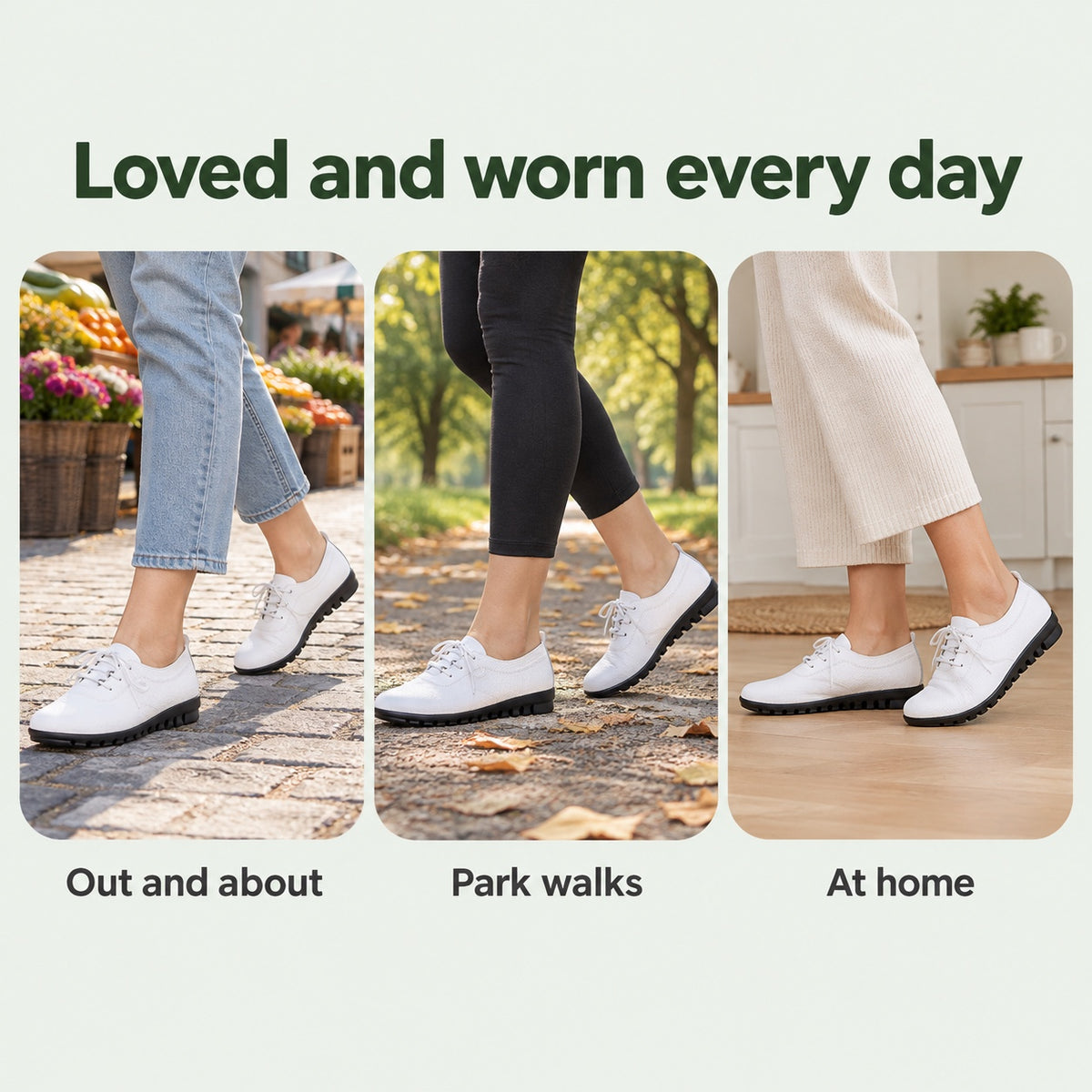 Donna – Women's Wide Toe Box Shoes, worn every day