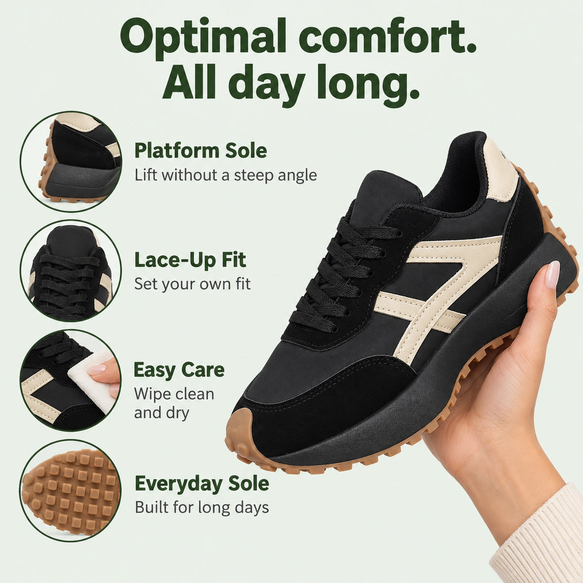 Dora – Women's Nursing Sneakers, features