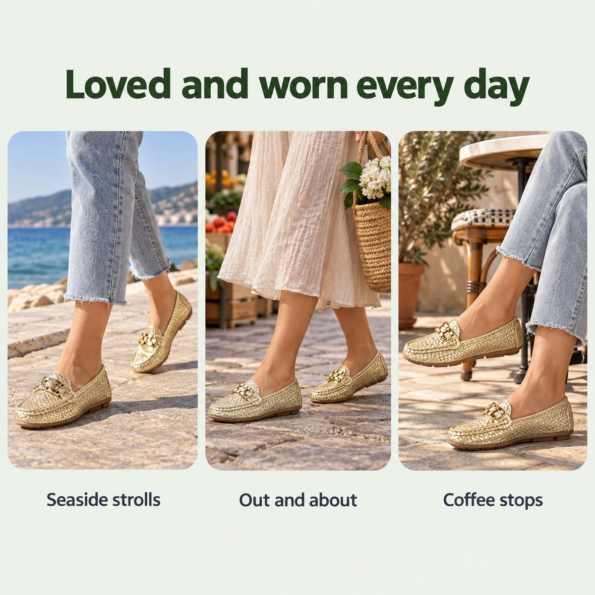 Doreen – Women's Slip-On Shoes, worn every day