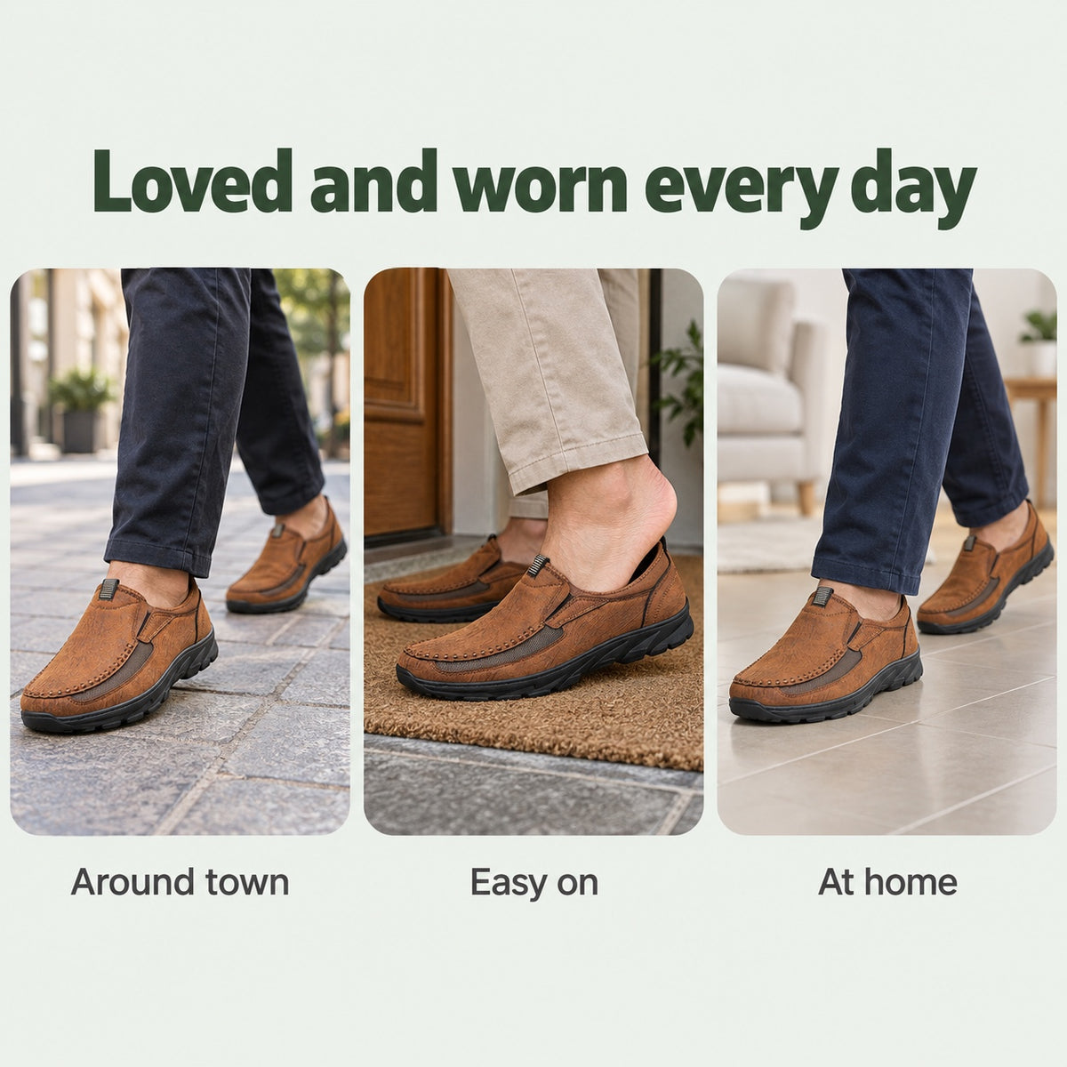 Doug – Men's Non-Slip Loafers, worn every day