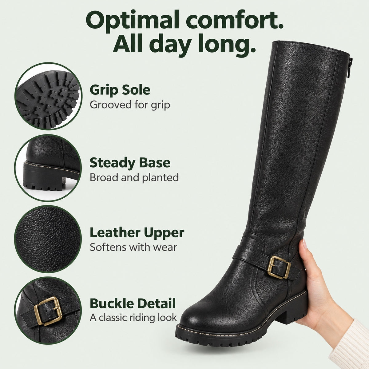 Drake – Unisex Comfort Boots, features