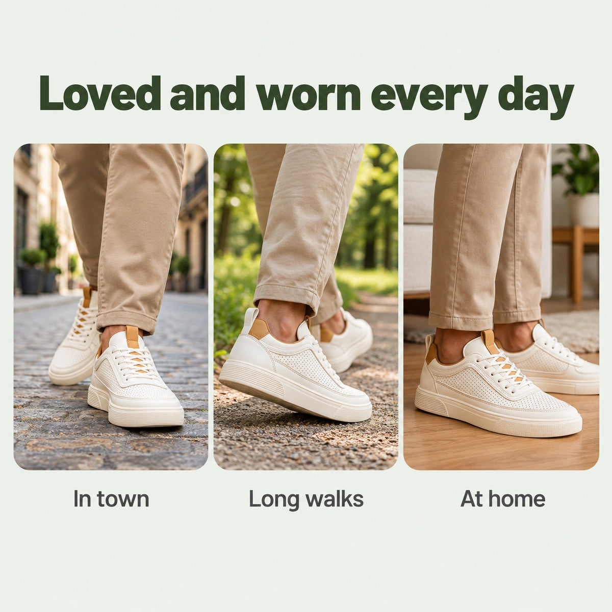 Duane – Men's Walking Sneakers, worn every day