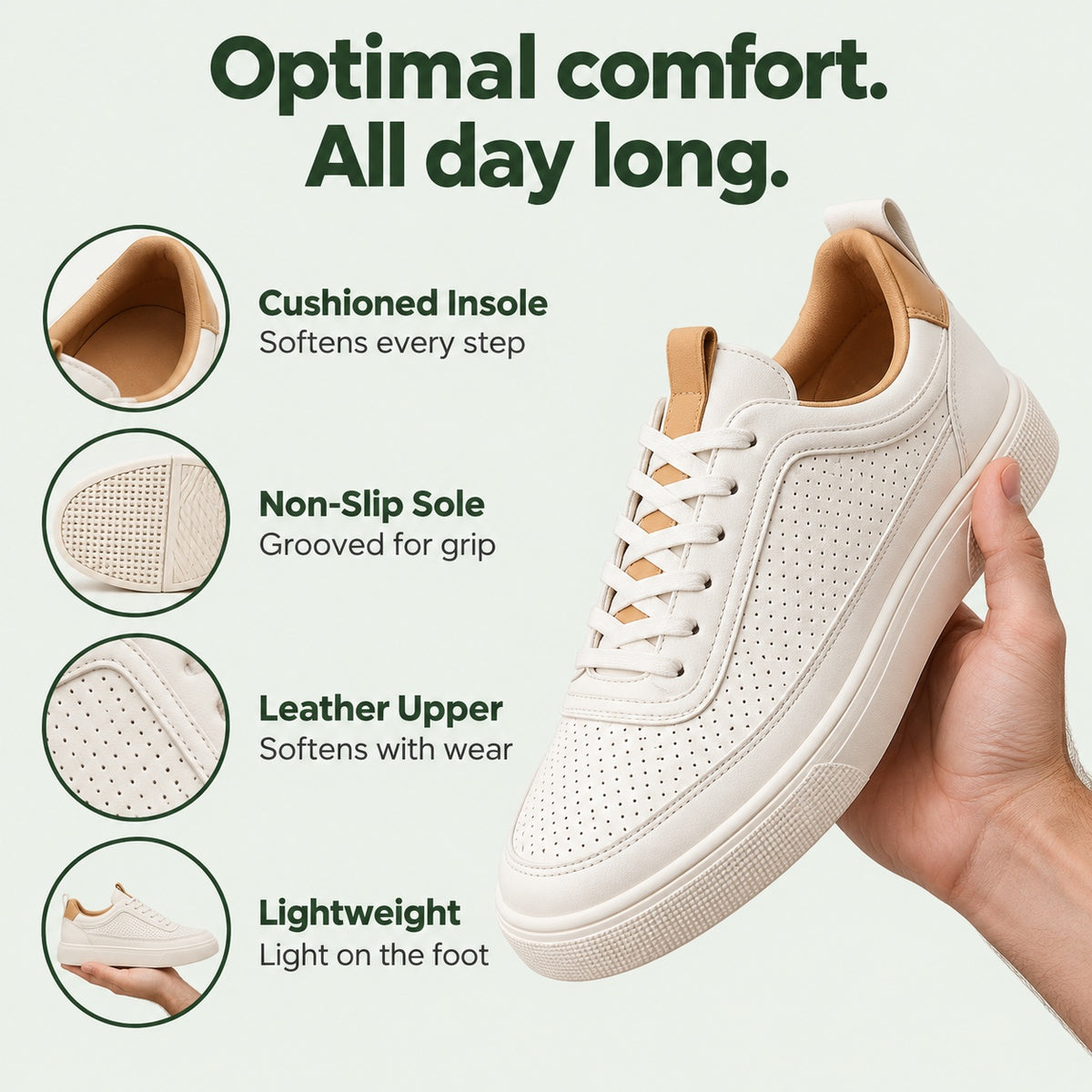Duane – Men's Walking Sneakers, features