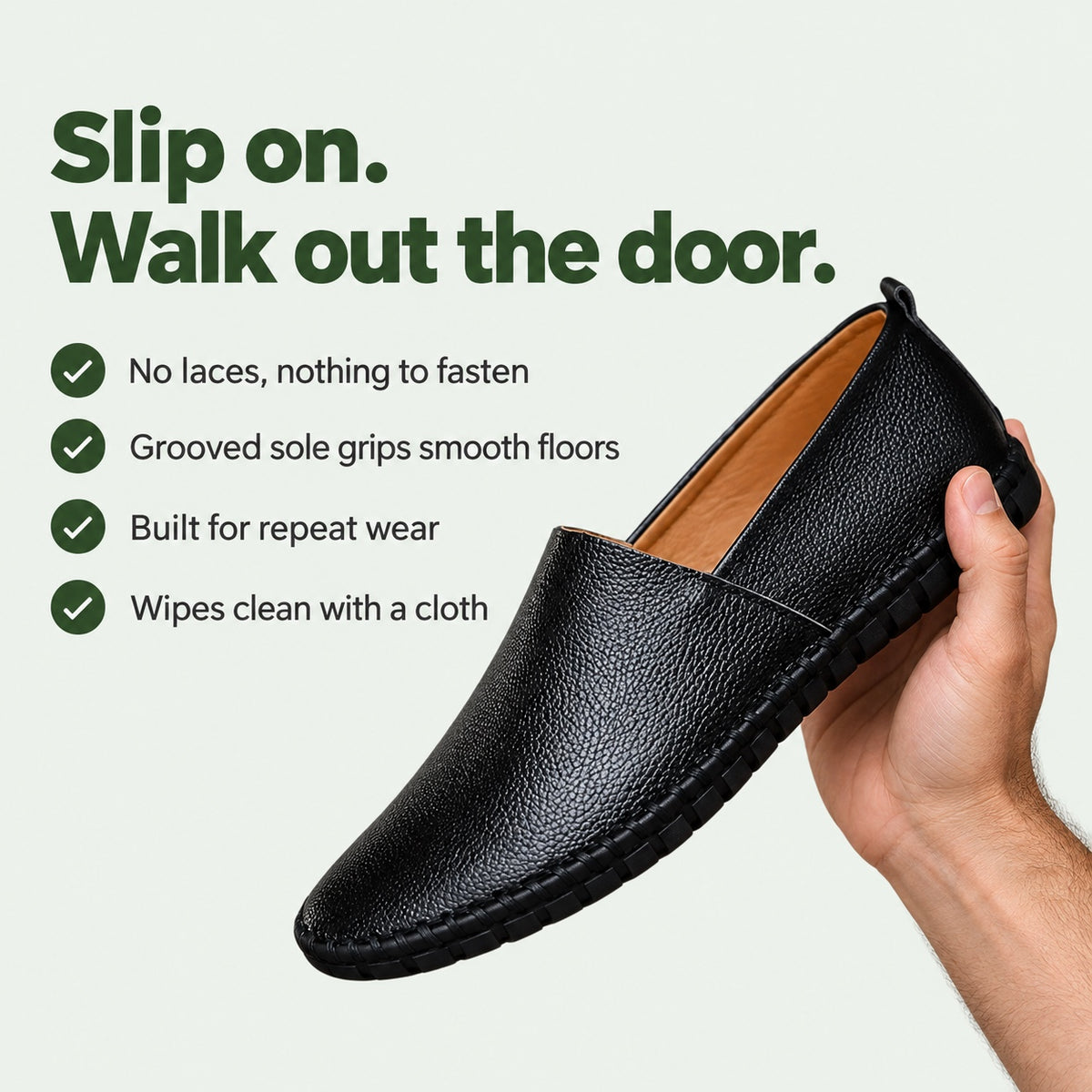 Dwayne – Men's Slip-On Shoes, key benefits