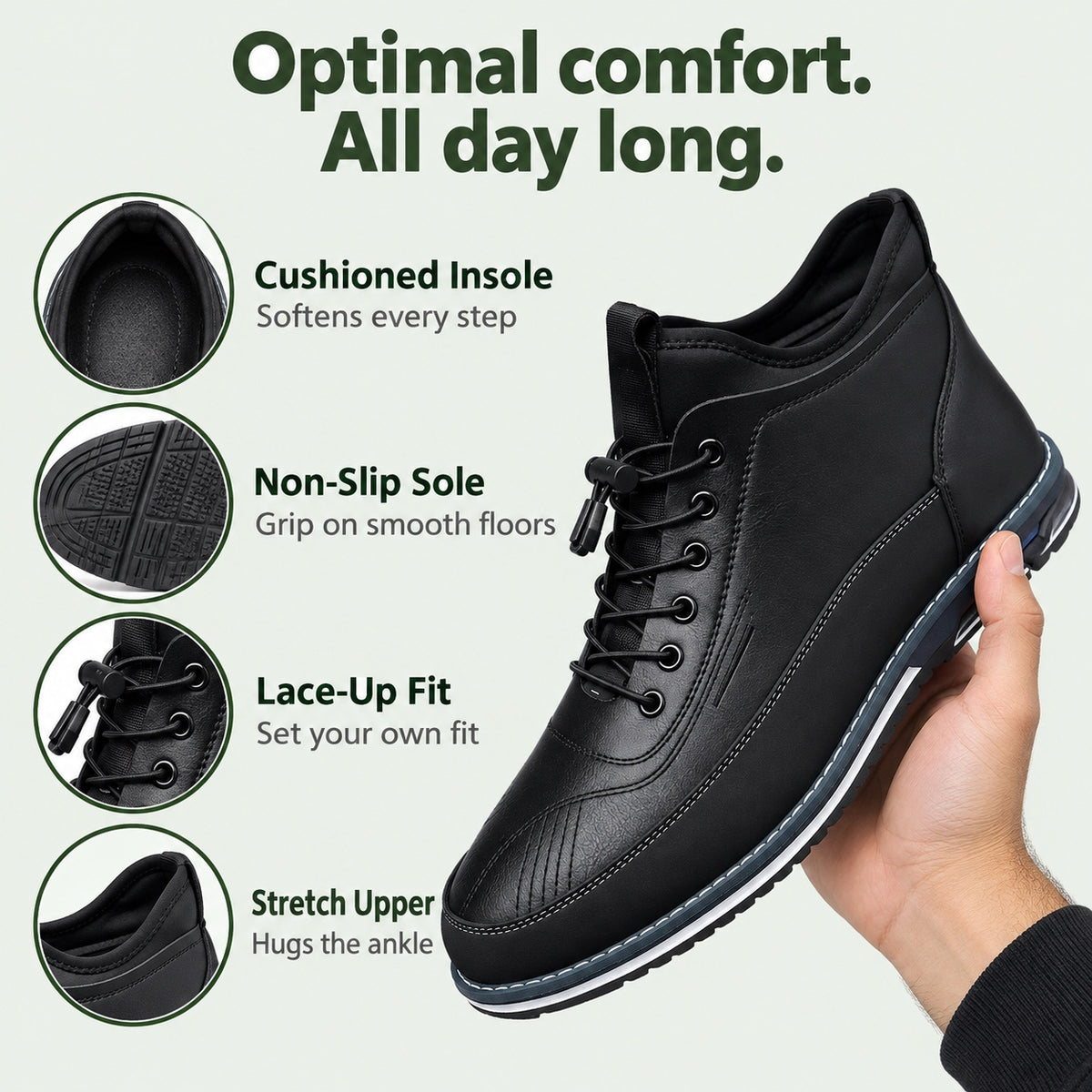 Dwight – Men's Comfort Boots, features