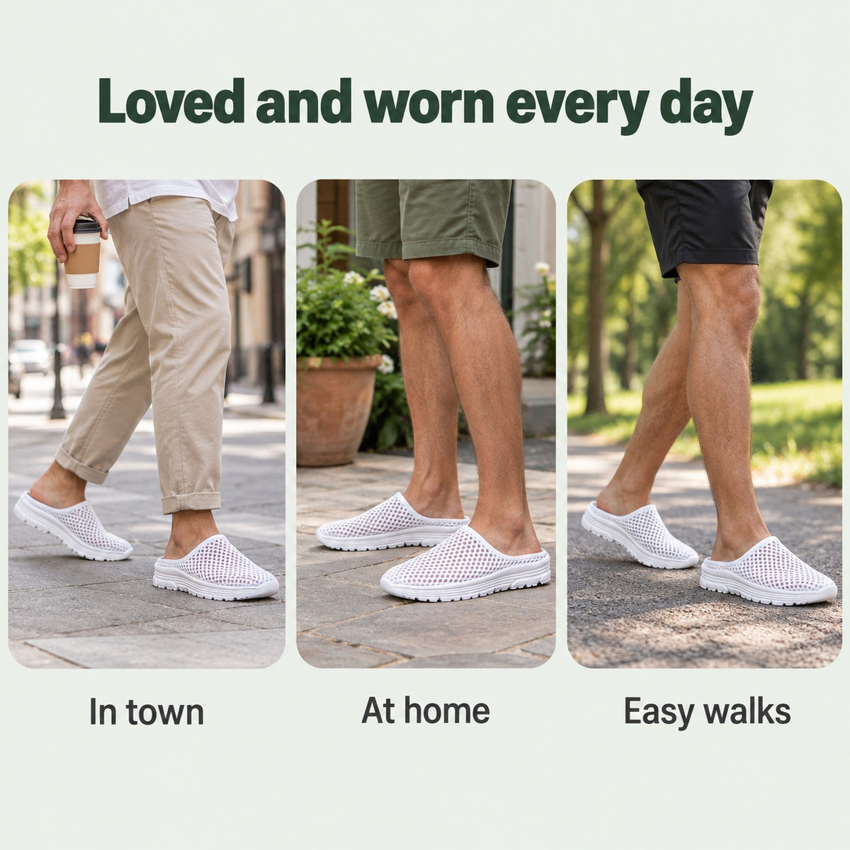 Dylan – Unisex Arch Support Sneakers, worn every day