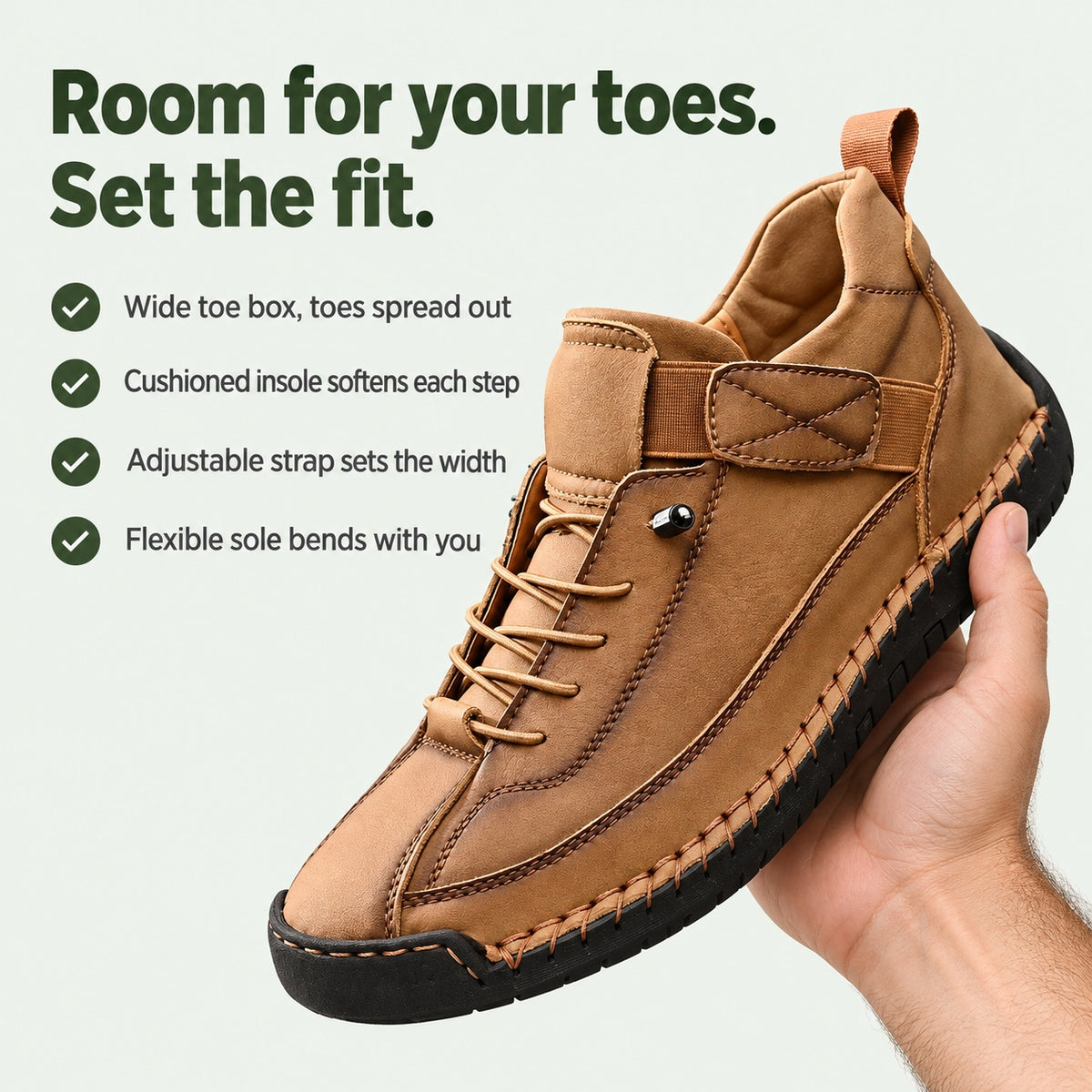 Earl – Men's Comfort Boots, key benefits