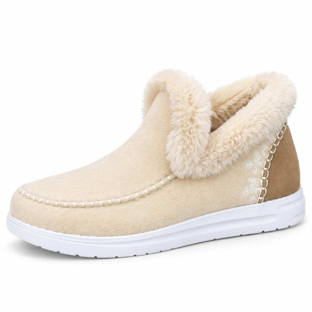 Edith – Women's Comfort Boots in Beige