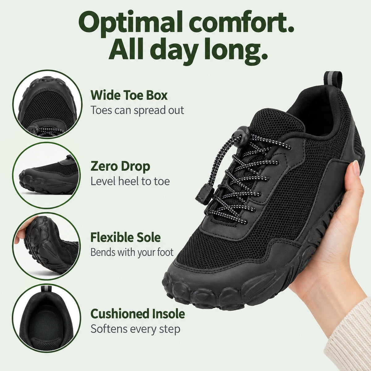 Ellis – Unisex Orthopedic Shoes, features