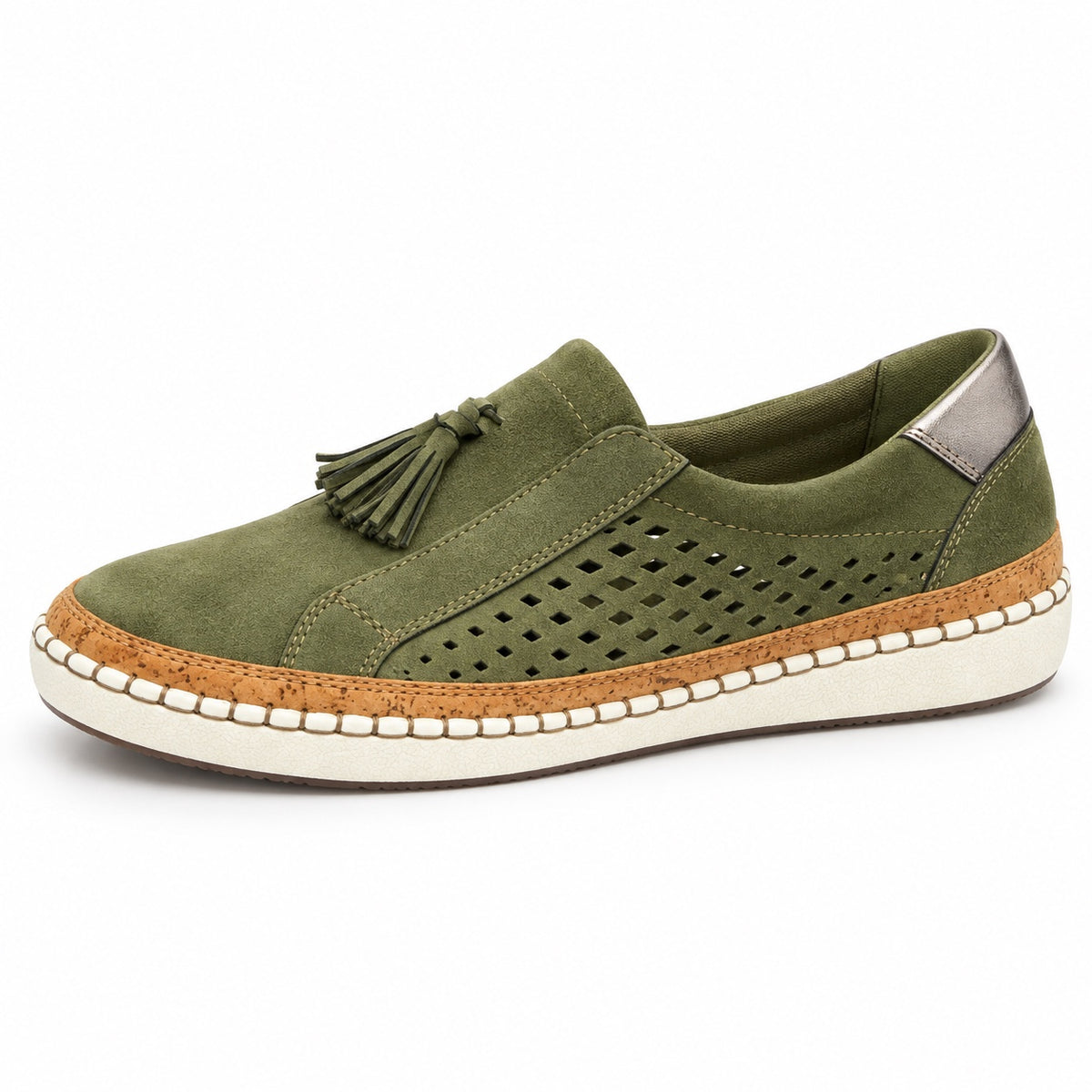 Ember – Unisex Comfort Slippers in Olive Green