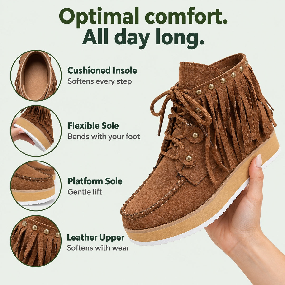 Emma – Women's Comfort Boots, features