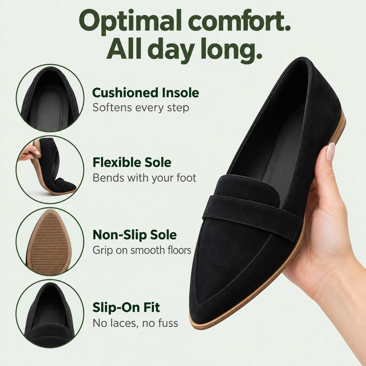 Erika – Women's Slip-On Shoes, features
