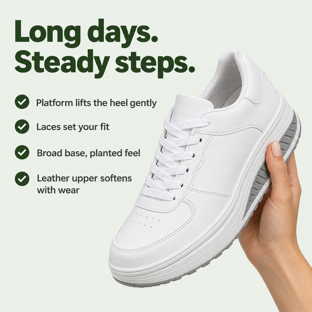 Ernestine – Women's Nursing Sneakers, key benefits