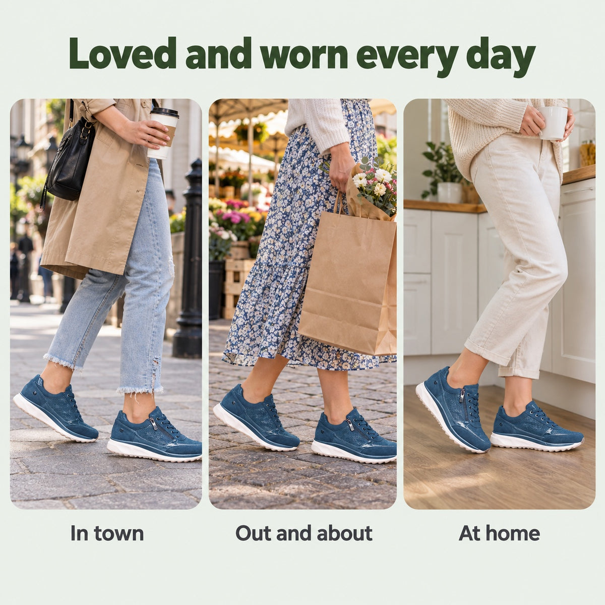 Estelle – Women's Arch Support Sneakers, worn every day