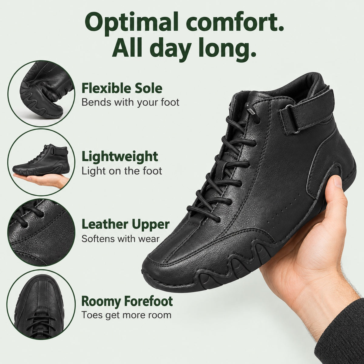 Everett – Men's Walking Shoes, features