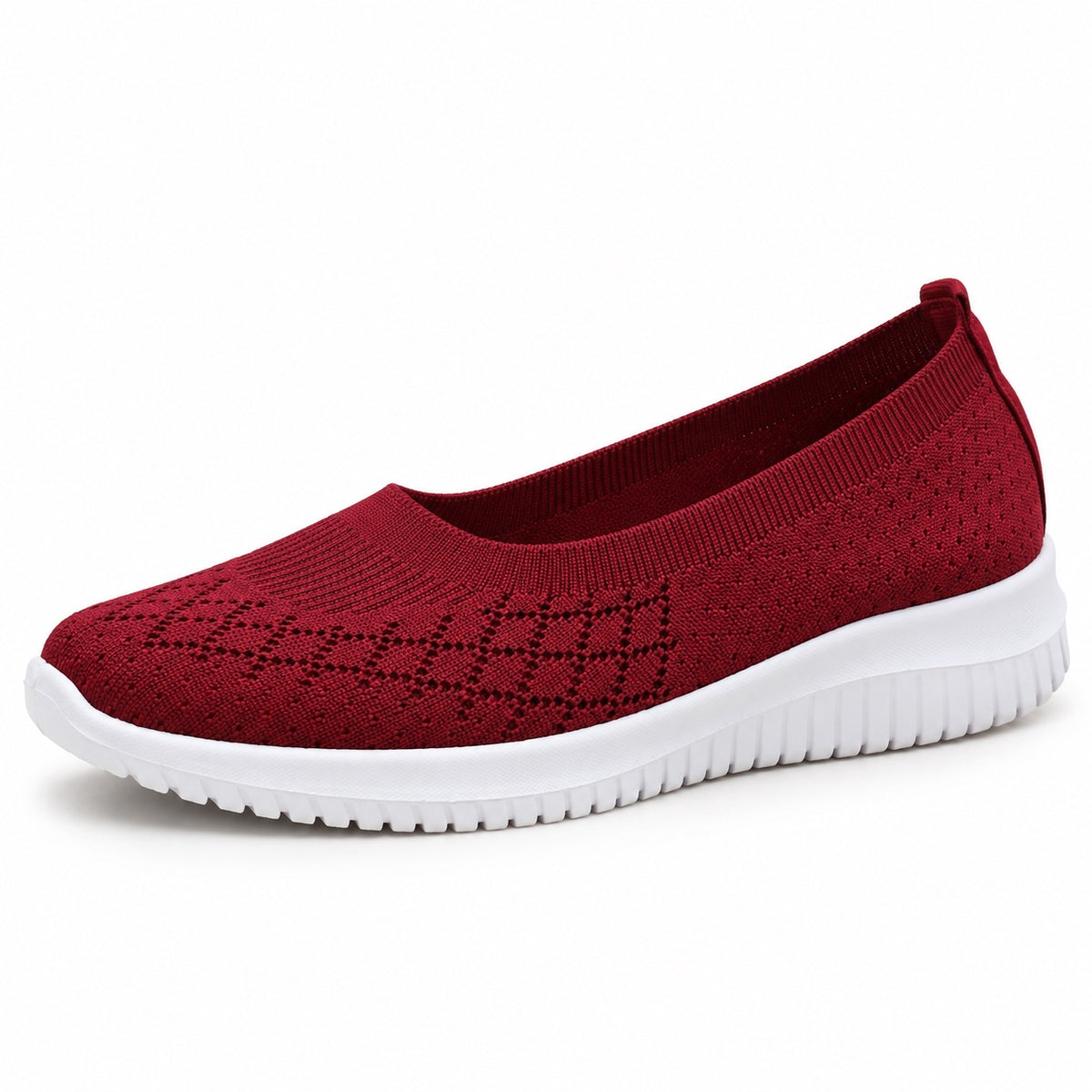 Everly – Unisex Slip-On Sneakers in Red