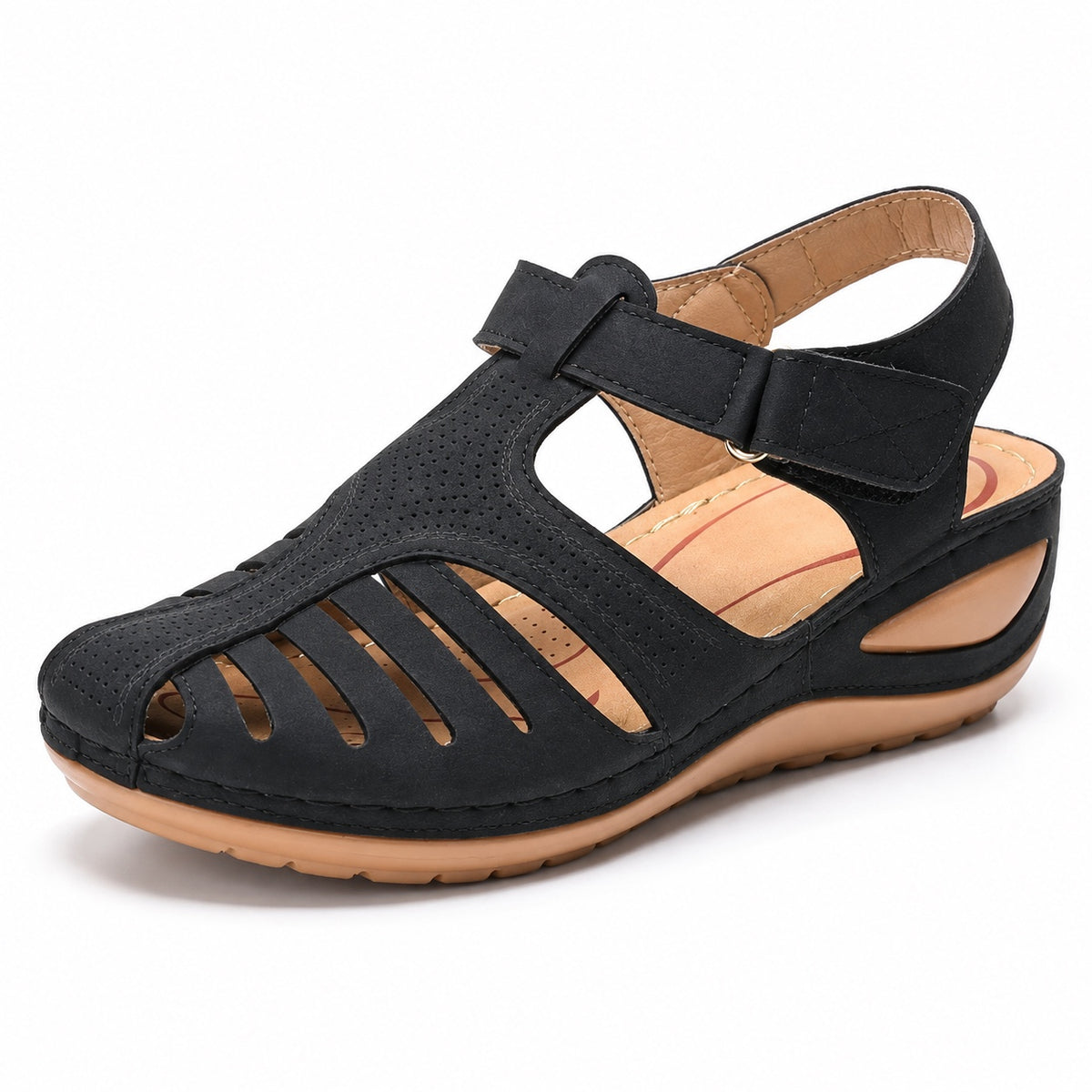 Faith – Women's Wide Toe Box Sandals in Black