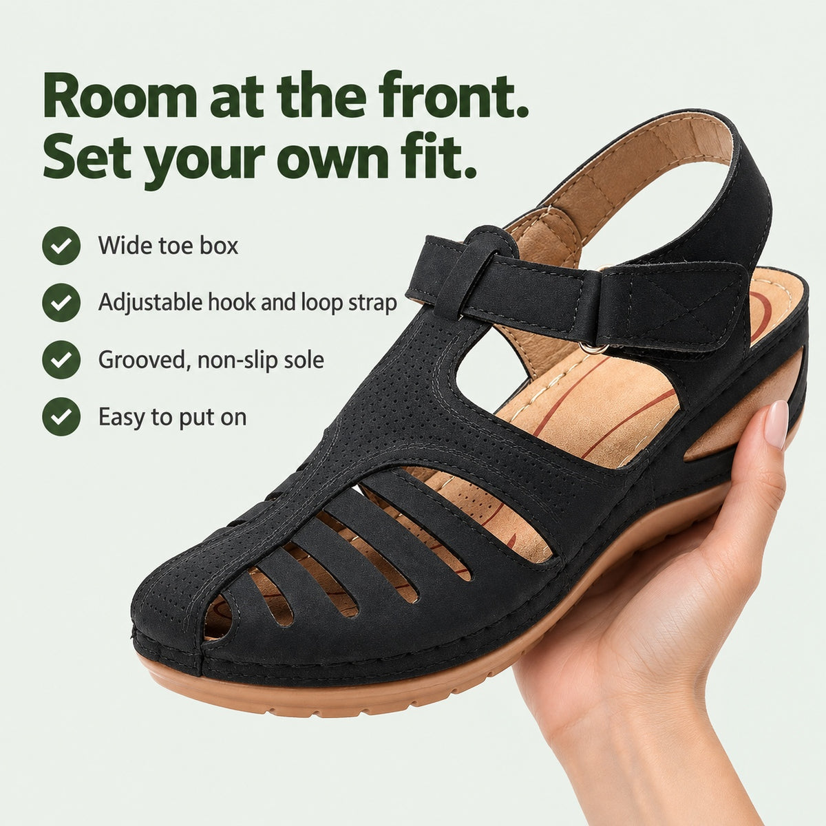Faith – Women's Wide Toe Box Sandals, key benefits