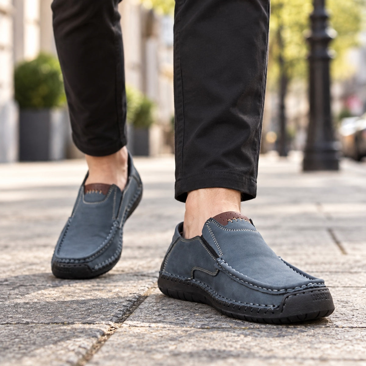 Felipe – Men's Arch Support Shoes, worn on a walk