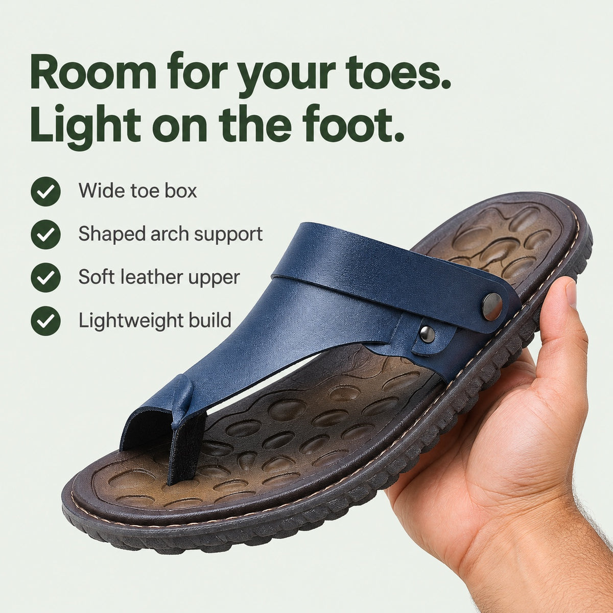 Finley – Unisex Wide Toe Box Sandals, key benefits