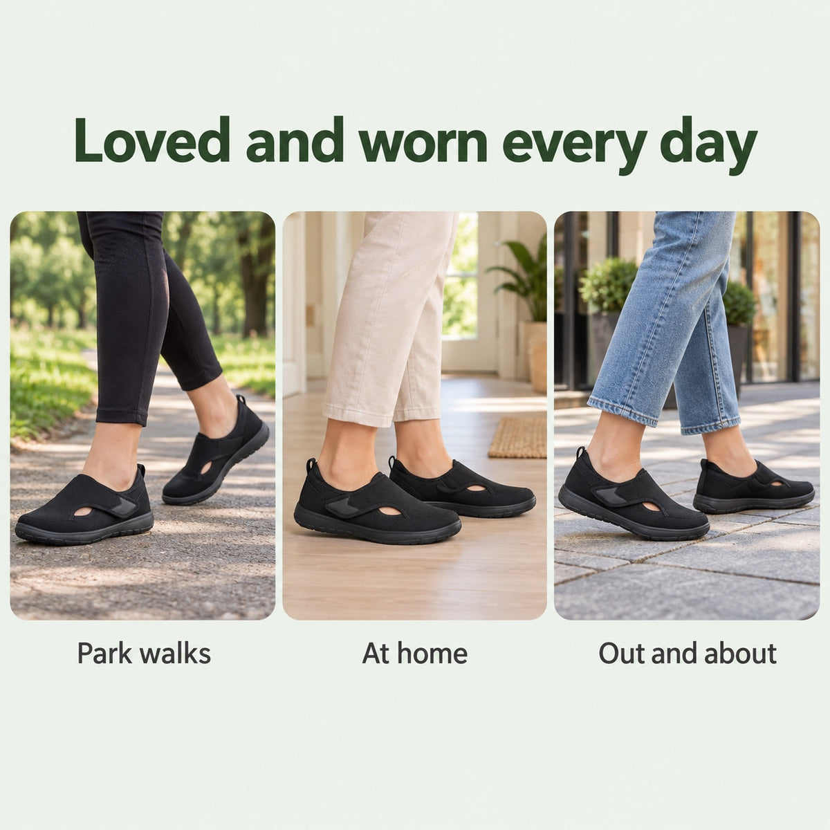 Florence – Women's Wide Toe Box Sneakers, worn every day