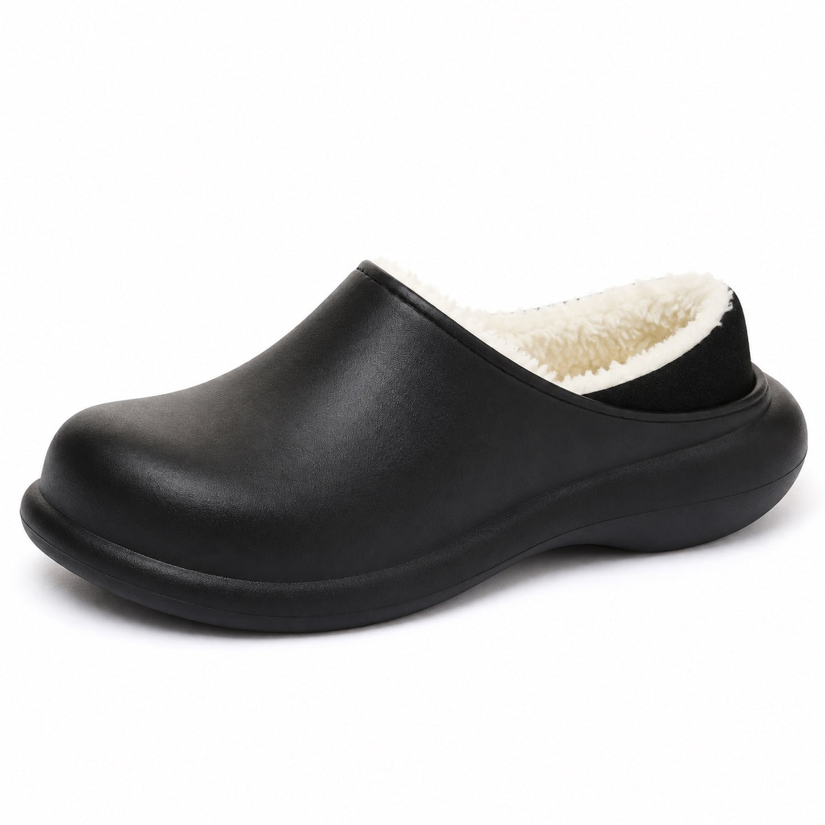 Flowers – Unisex Comfort Slippers in Black