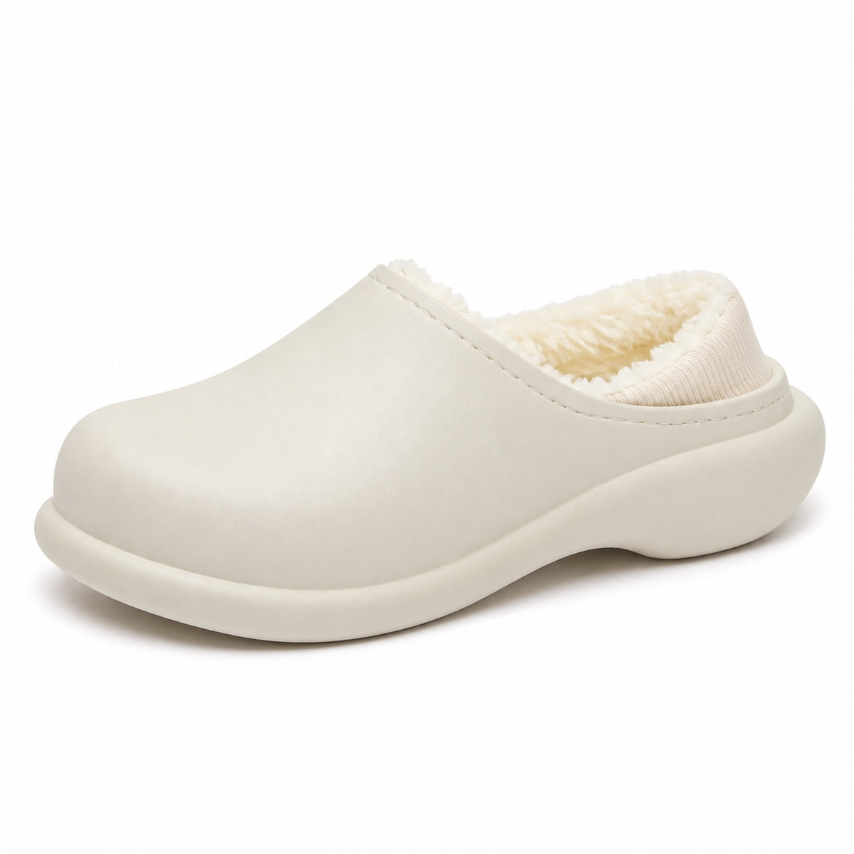 Flowers – Unisex Comfort Slippers in White