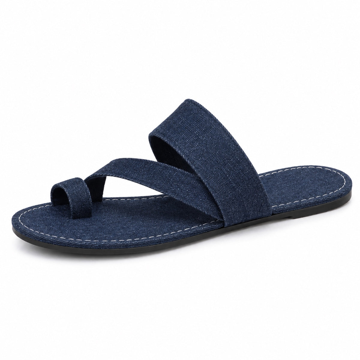 Ford – Unisex Wide Toe Box Sandals in Dark Blue