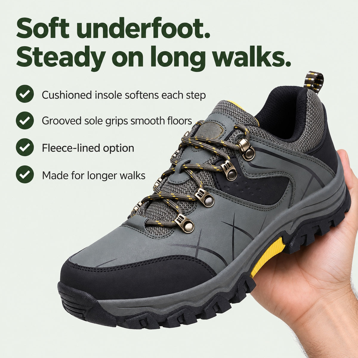 Frederick – Men's Non-Slip Sneakers, key benefits