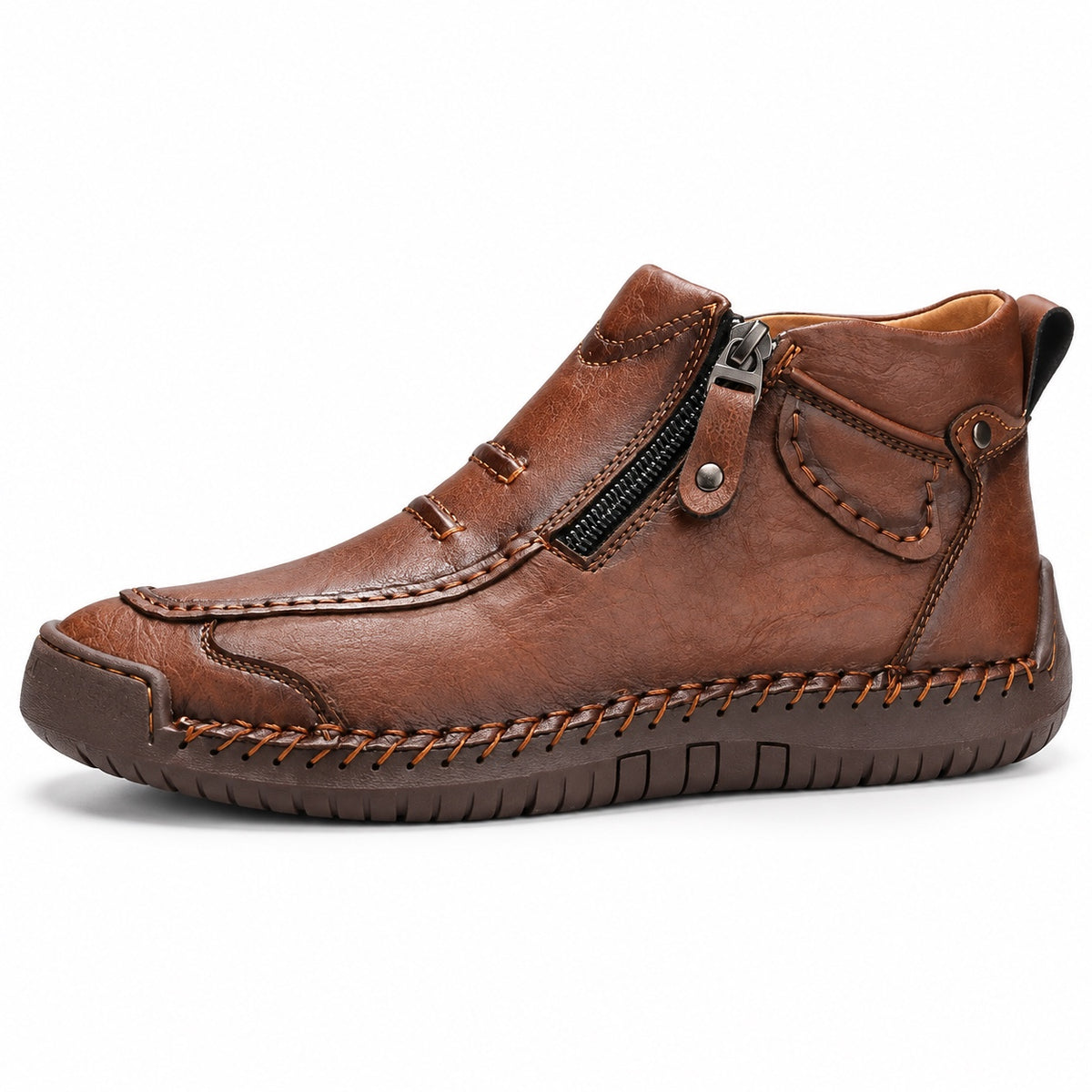 Fredrick – Men's Arch Support Shoes in Brown