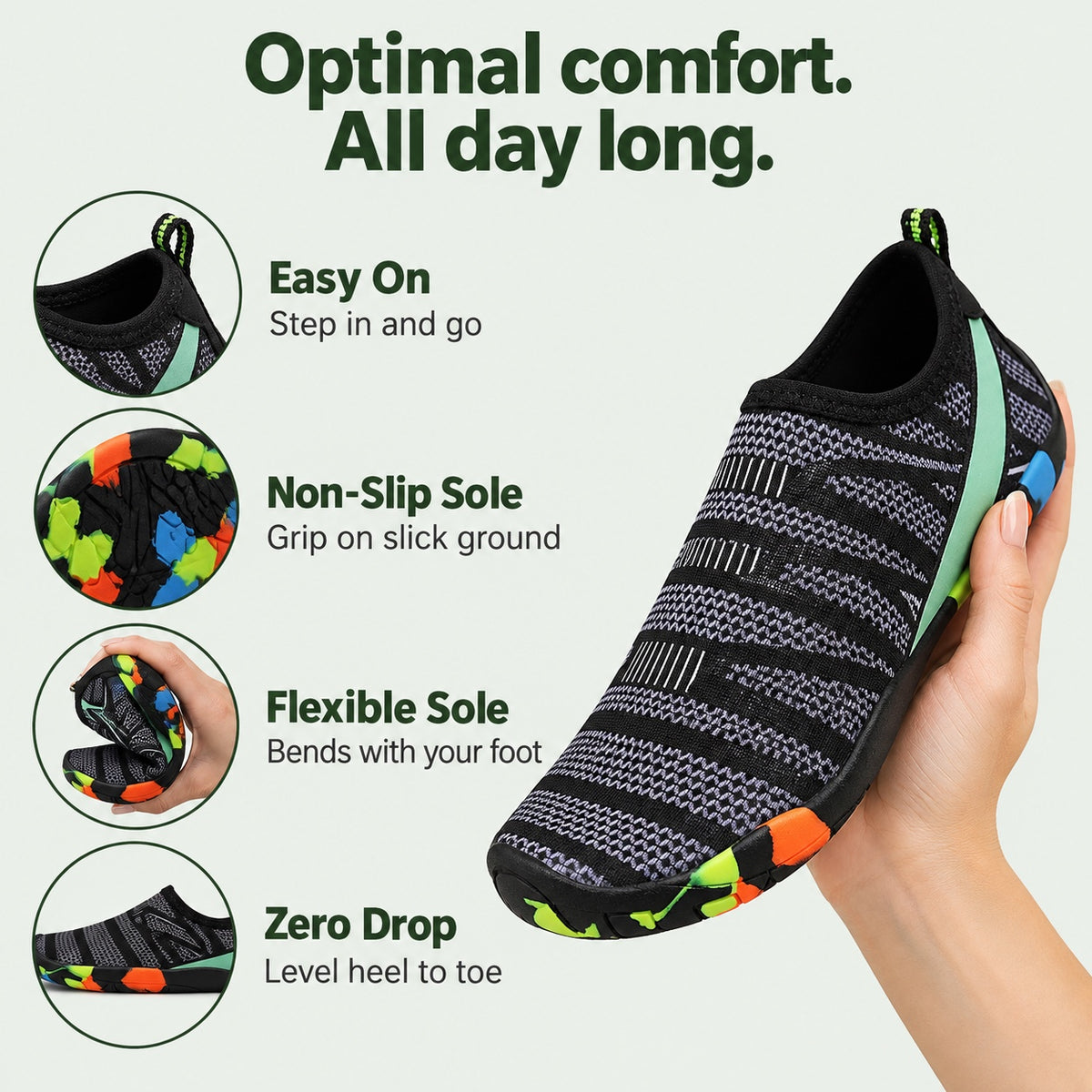 Gardner – Unisex Barefoot Shoes, features