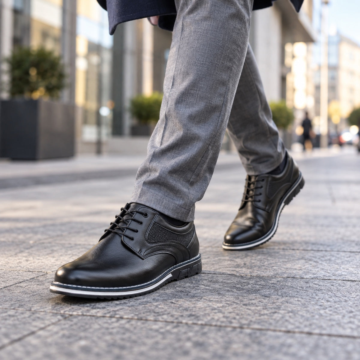 Garry – Men's Non-Slip Shoes, worn on a walk