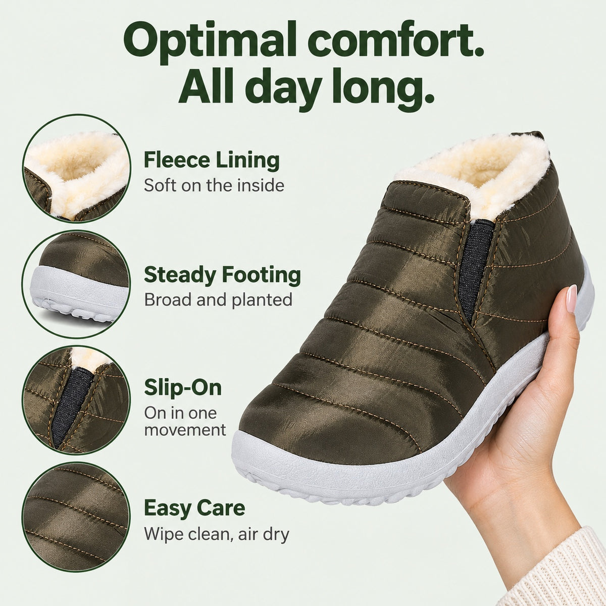 Geraldine – Women's Comfort Boots, features