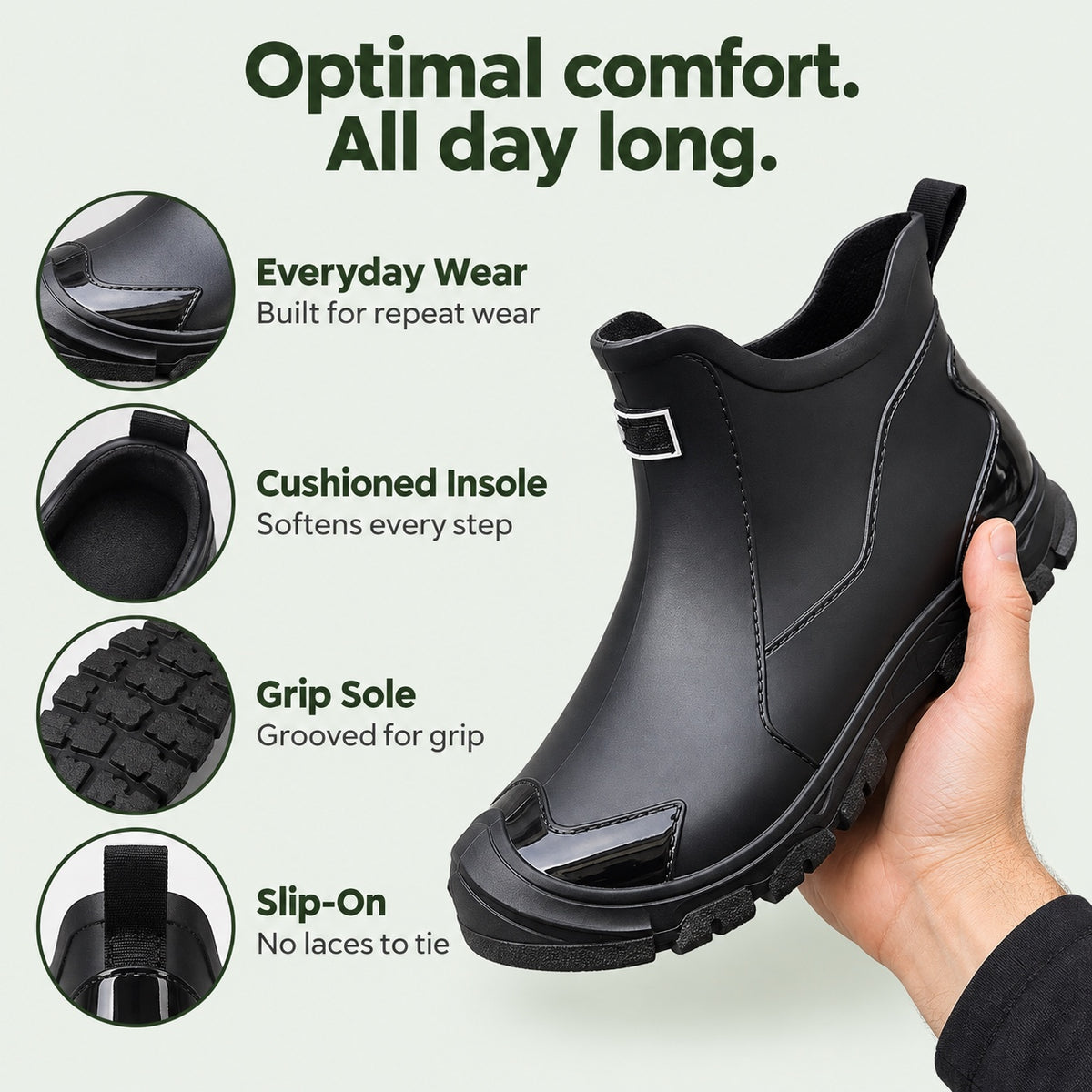 Gilbert – Men's Comfort Boots, features