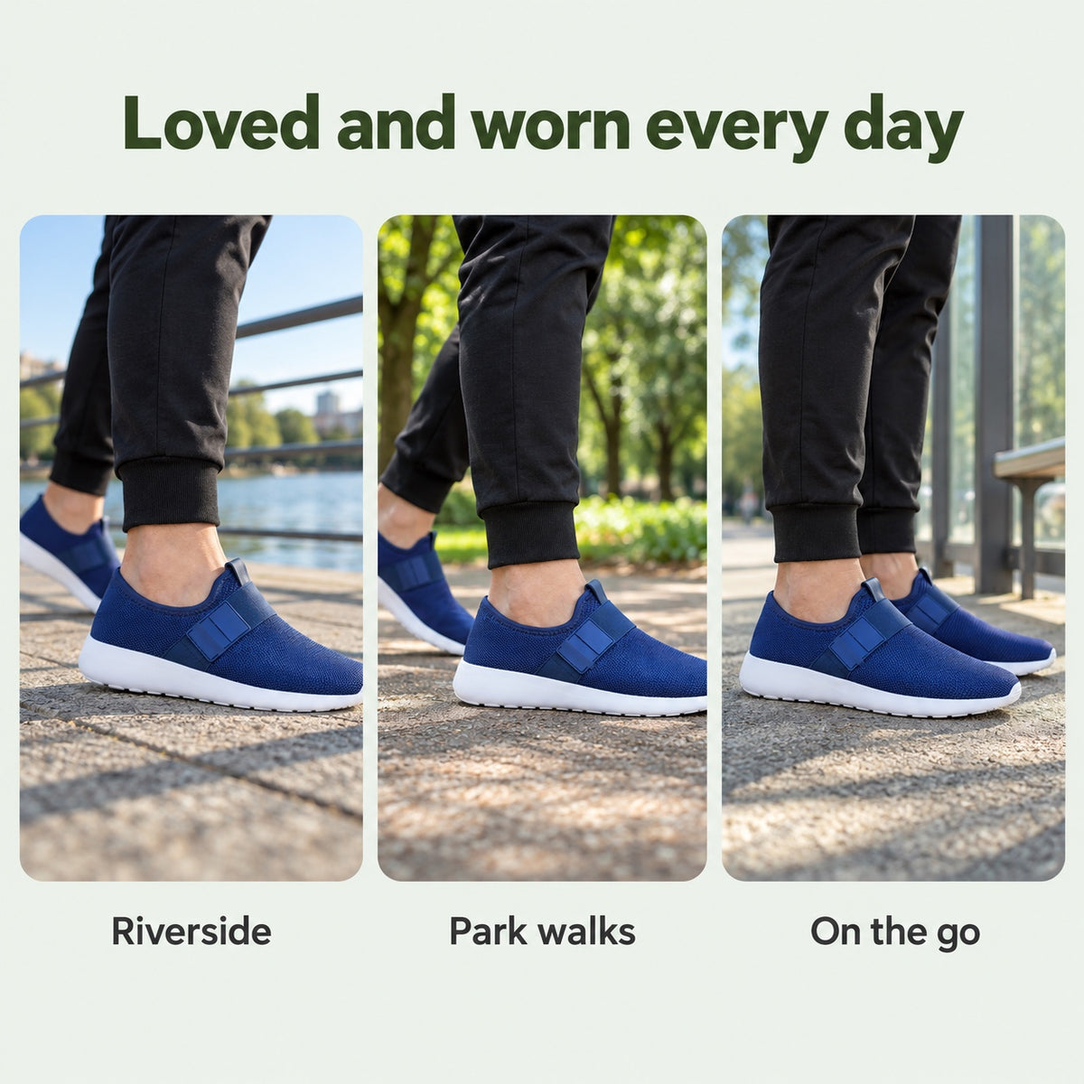 Glen – Men's Wide Toe Box Sneakers, worn every day