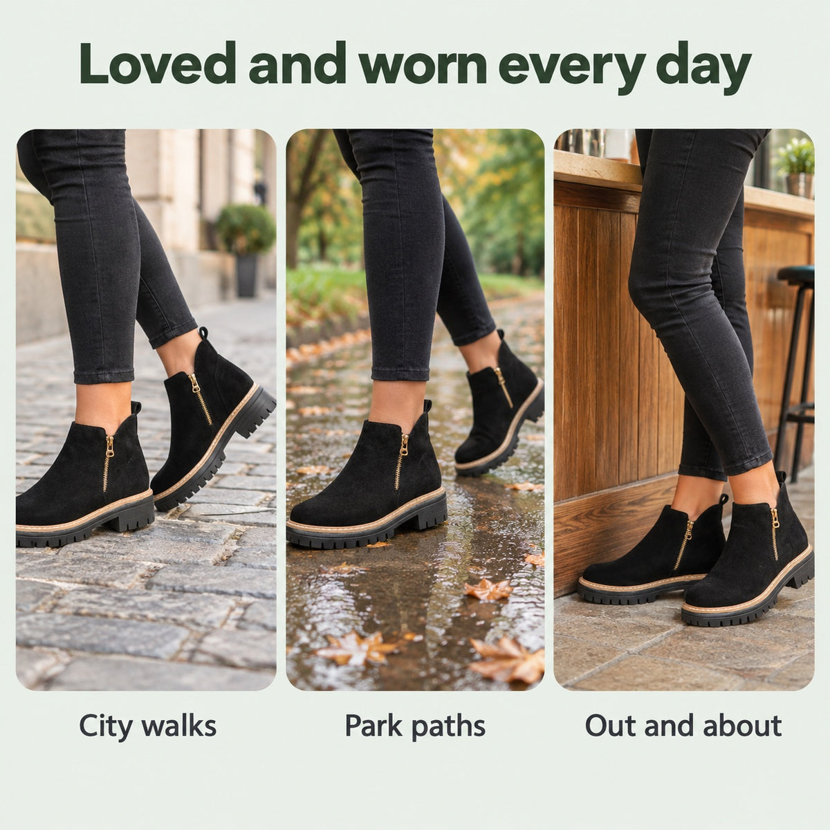 Glenda – Women's Comfort Boots, worn every day