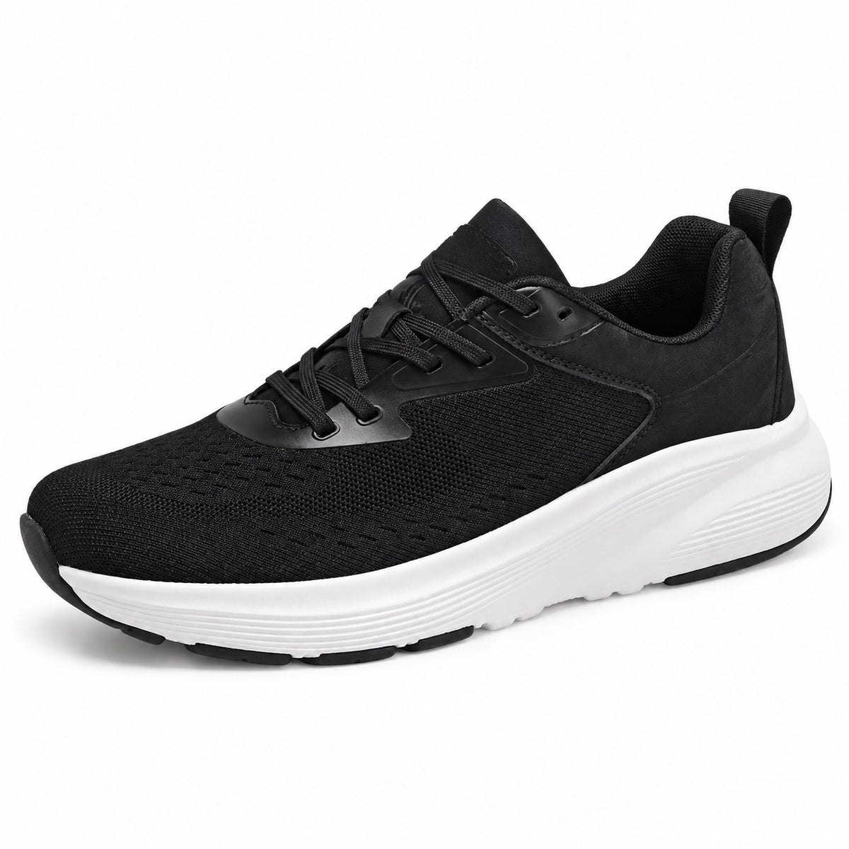 Gray – Unisex Wide Toe Box Sneakers in Black