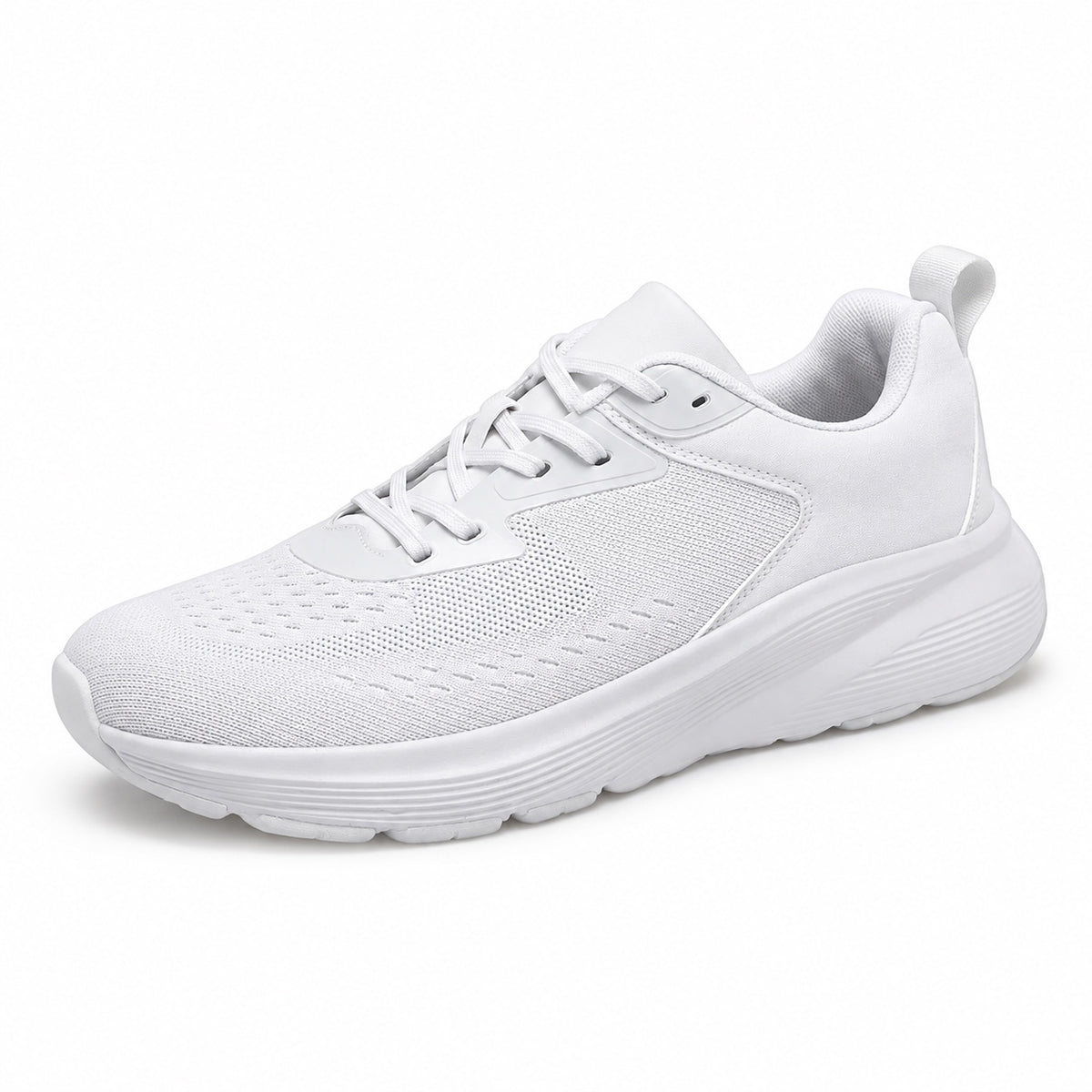 Gray – Unisex Wide Toe Box Sneakers in White