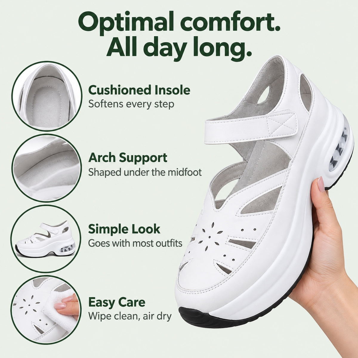 Greene – Unisex Orthopedic Shoes, features