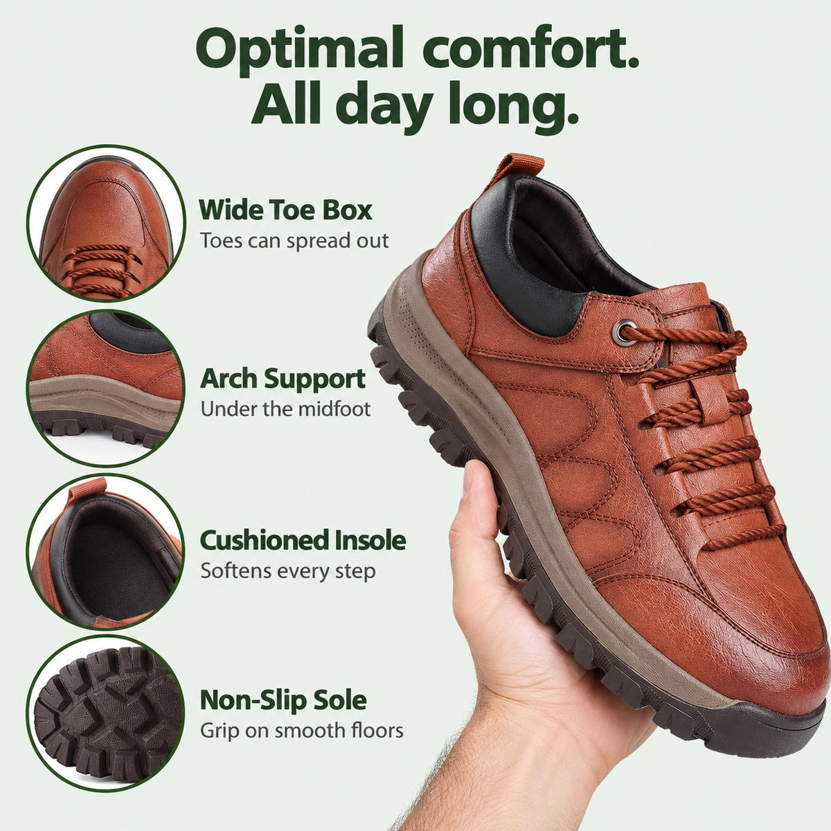 Guillermo – Men's Arch Support Shoes, features