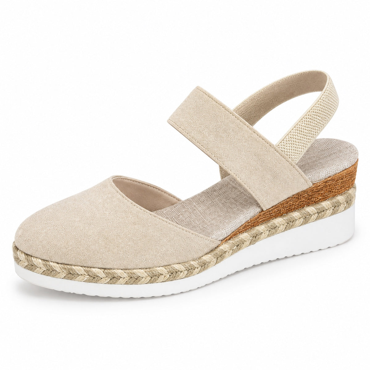 Guzman – Unisex Wide Toe Box Sandals in Beige