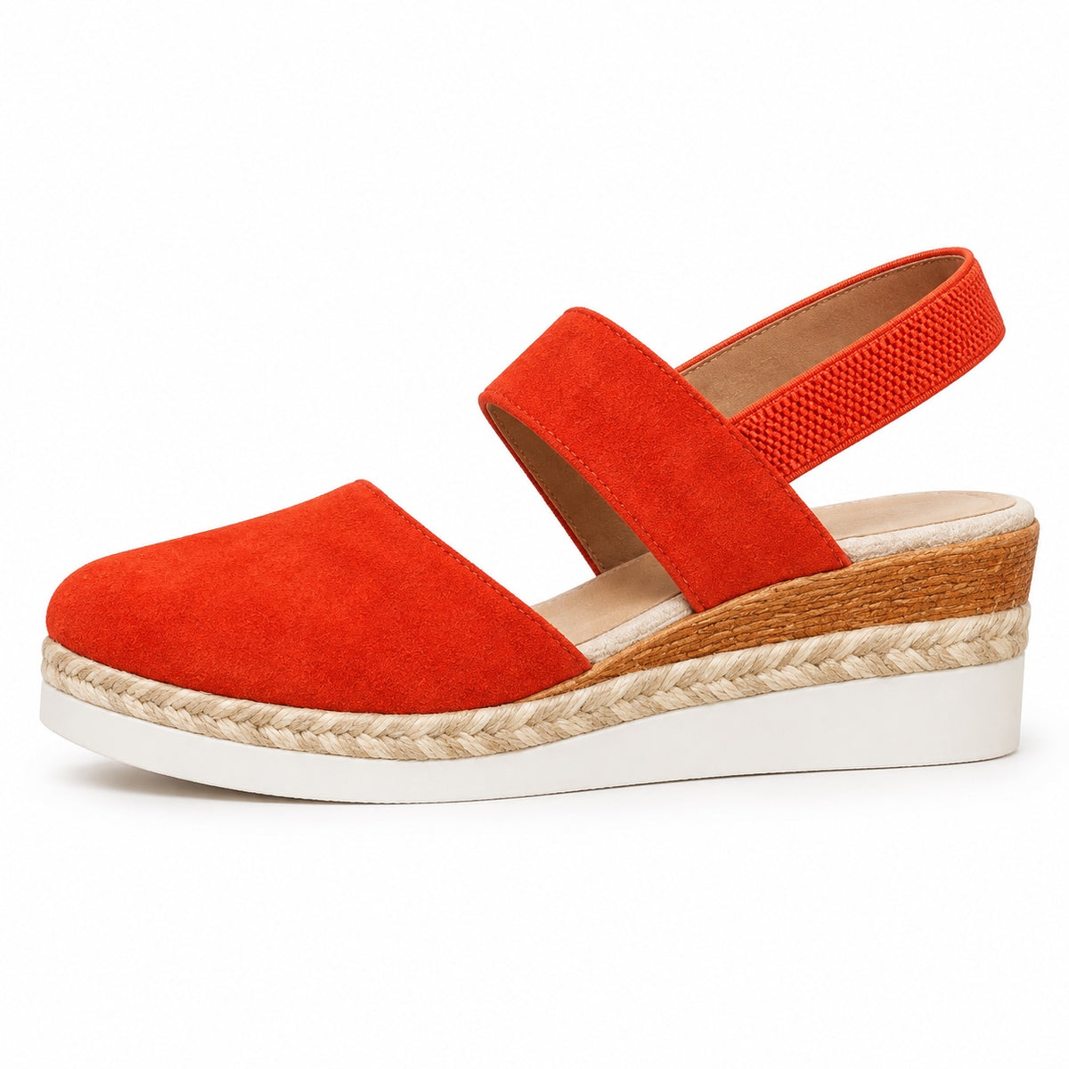 Guzman – Unisex Wide Toe Box Sandals in Orange